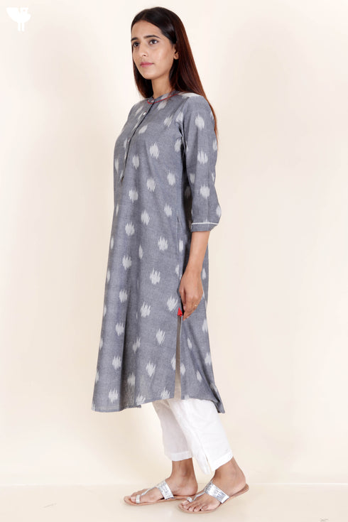 Ikat Cotton Kurta