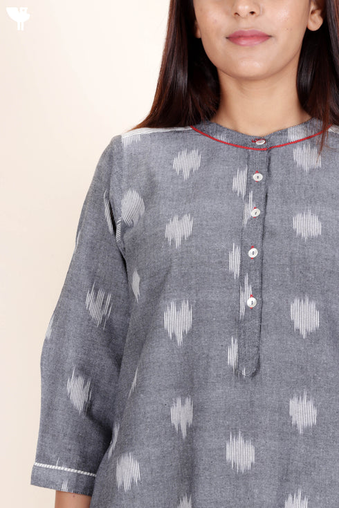 Ikat Cotton Kurta