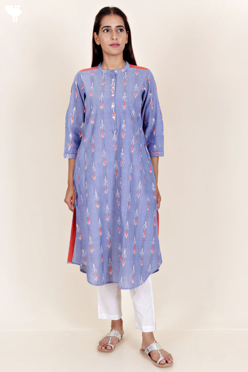 Ikat Cotton Kurta
