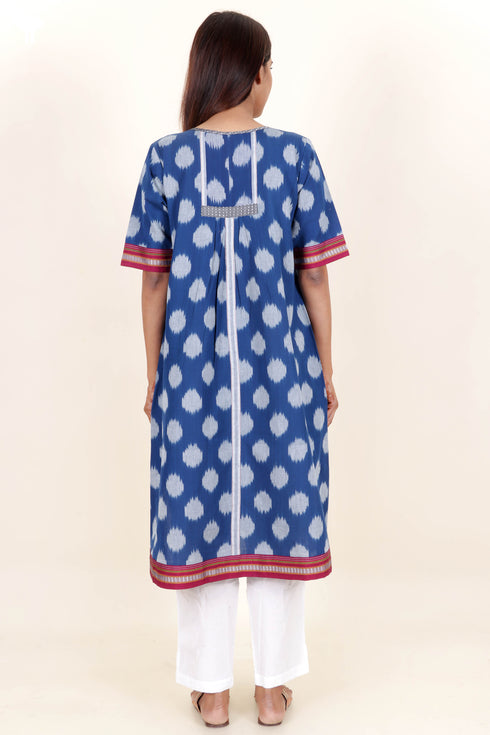 Ikat Cotton Kurta