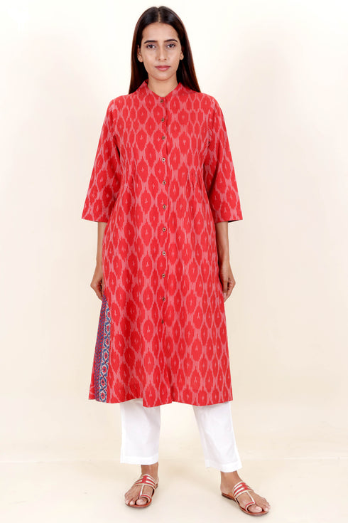 Ikat Cotton Kurta