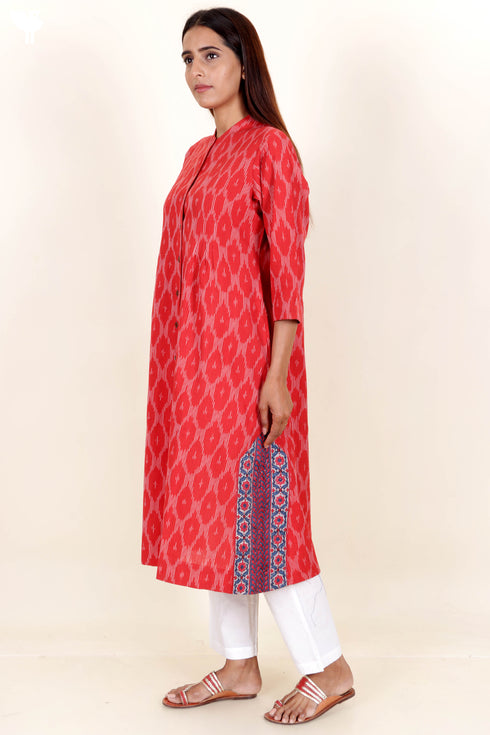 Ikat Cotton Kurta