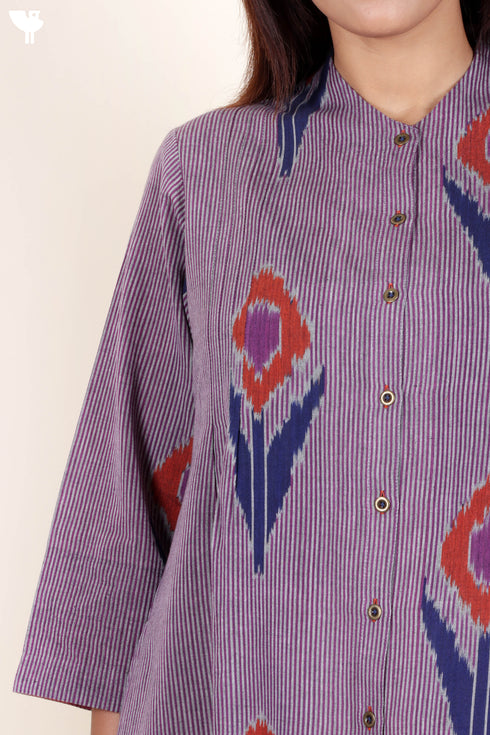 Ikat Cotton Kurta
