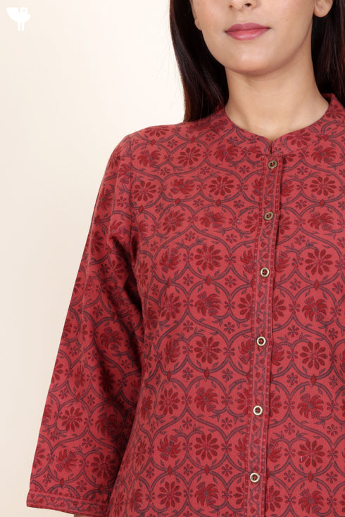 Khaadi Cotton Kurta in Block Print
