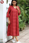 Khaadi Cotton Dress in Paisley Block Print