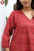 Khaadi Cotton Dress in Paisley Block Print