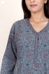 Khaadi Cotton Panelled Dress In Floral Block Print