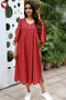 Khaadi Cotton Midi Dress in Block Print