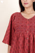 Khaadi Cotton Midi Dress in Block Print