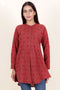 Khaadi Cotton High-Low Shirt in Block Print