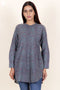 Khaadi Cotton Mandarin Top In Block Print