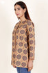 Khaadi Cotton Mandarin Top In Block Print