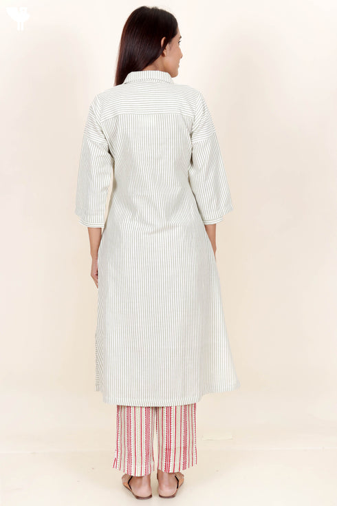 Khaadi Cotton Kurta with Embroidery