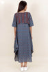 Cambric Cotton Handkerchief Dress In Block Print