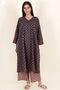 Cambric Cotton Paneled Kurta In Block Print