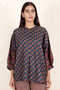 Cambric Cotton Top In Block Print