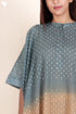 Mulmul Cotton Poncho In Block Print