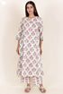 Mulmul Cotton Dress In Block Print