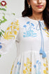 Mulmul Cotton Gathered Dress In Block Print