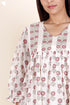 Mulmul Cotton Dress In Block Print