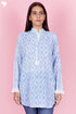 Mulmul Cotton Top In Block Print
