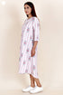 Khaadi Cotton Striped Dress In Block Print