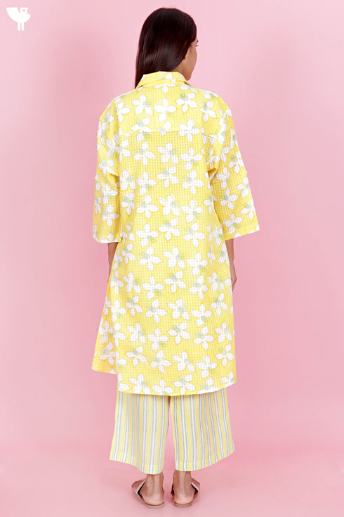 Khaadi Cotton Secret Dress In Floral Block Print
