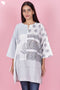Cambric Cotton Loose Fit Top In Block Print