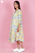 Mulmul Cotton Dress In Floral Print