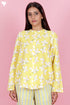 Khaadi Cotton Shirt In Floral Block Print