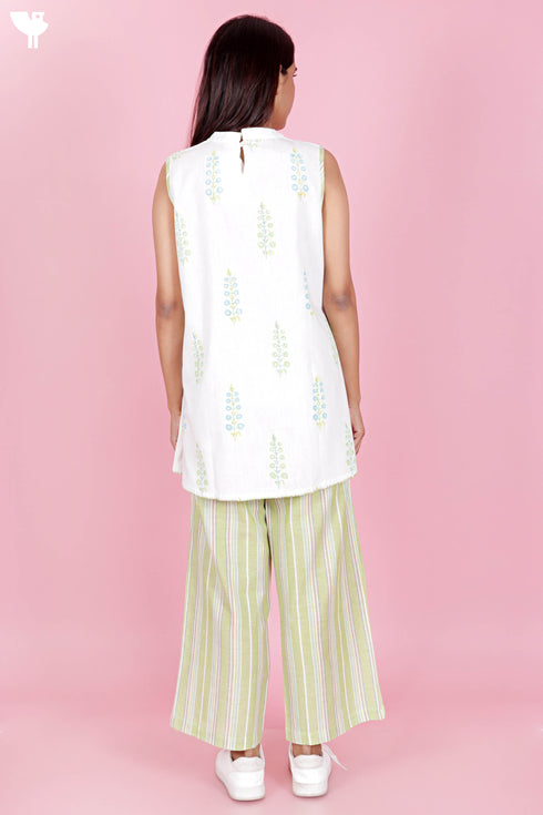 Khaadi Cotton Co-Ord Set In Graphic Block Print