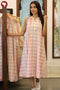Khaadi Cotton Sleeveless Dress In Checks