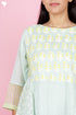 Kota Doria Cotton Dress With Slip In Block Print