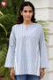 Khaadi Cotton Striped Cotton Top