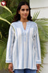 Khaadi Cotton Striped Cotton Top