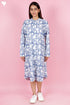 Cambric Cotton Dress With Block Print