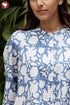 Cambric Cotton Dress With Block Print