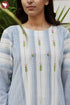 Khaadi Cotton Striped Cotton Dress With Embroidery