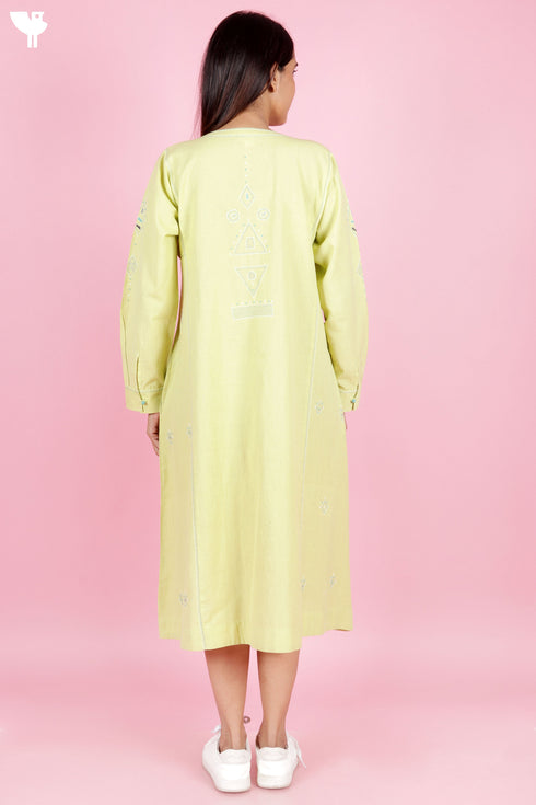 Khaadi Cotton Cotton Dress With Embroidery