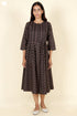 Cambric Cotton Dress In Block Print