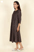 Cambric Cotton Dress In Block Print