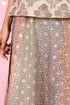 Chanderi Silk Panelled Skirt In Block Print