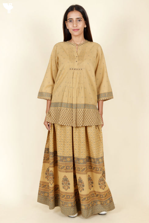 Khaadi Cotton Top In Block Print