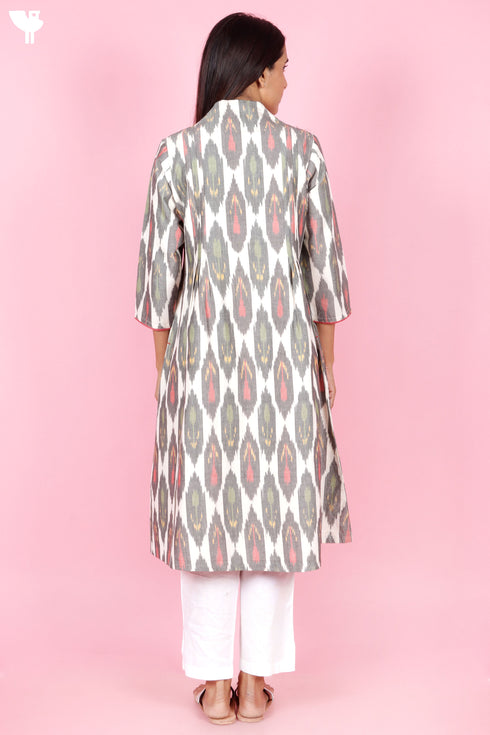 Ikat Cotton Kurta