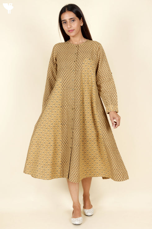 Khaadi Cotton Dress With Block Print