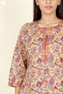 Cambric Cotton Kurta In Floral BlockPrint