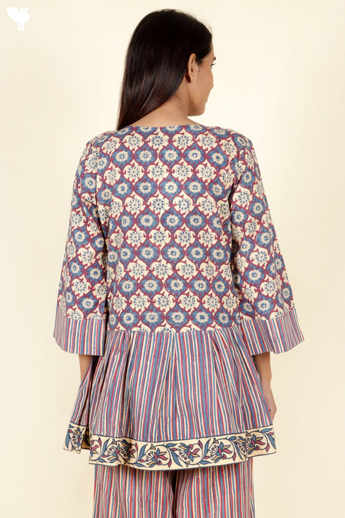 Cambric Cotton Top InBlock Print