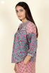 Cambric Cotton Top In Block Print
