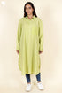 Khaadi Cotton Lime Dress In Block Print