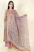 Kota Doria Overlay & Slip Dress In Block Print